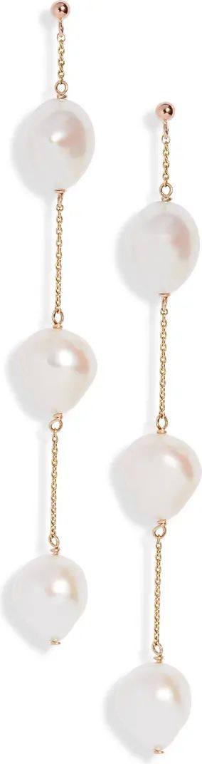 Triple Baroque Pearl Drop Earrings | Nordstrom