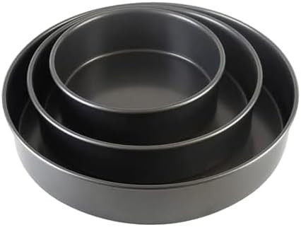 Chicago Metallic Professional 3-Piece Round Cake Pan Set of 6, 8, 10 inch Premium Nonstick Bakewa... | Amazon (US)