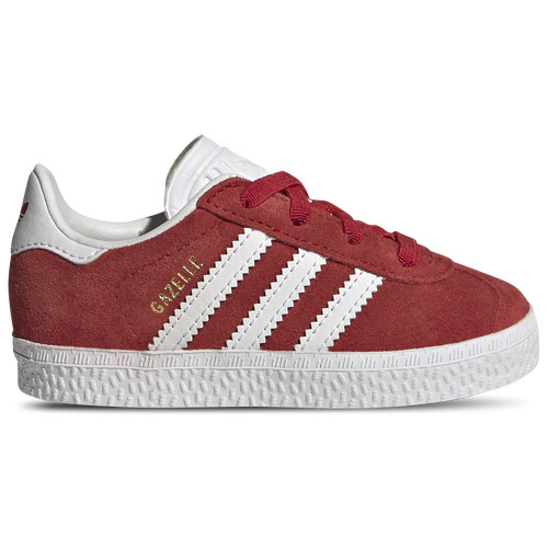 Girls adidas Originals adidas Originals Gazelle - Girls' Toddler Running Shoe Better Scarlet/White/Gold Metallic Size 05.0 | Kids Foot Locker (US)