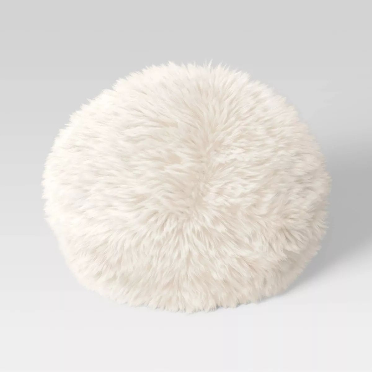 Long Faux Fur Round Throw Pillow - Threshold™ | Target