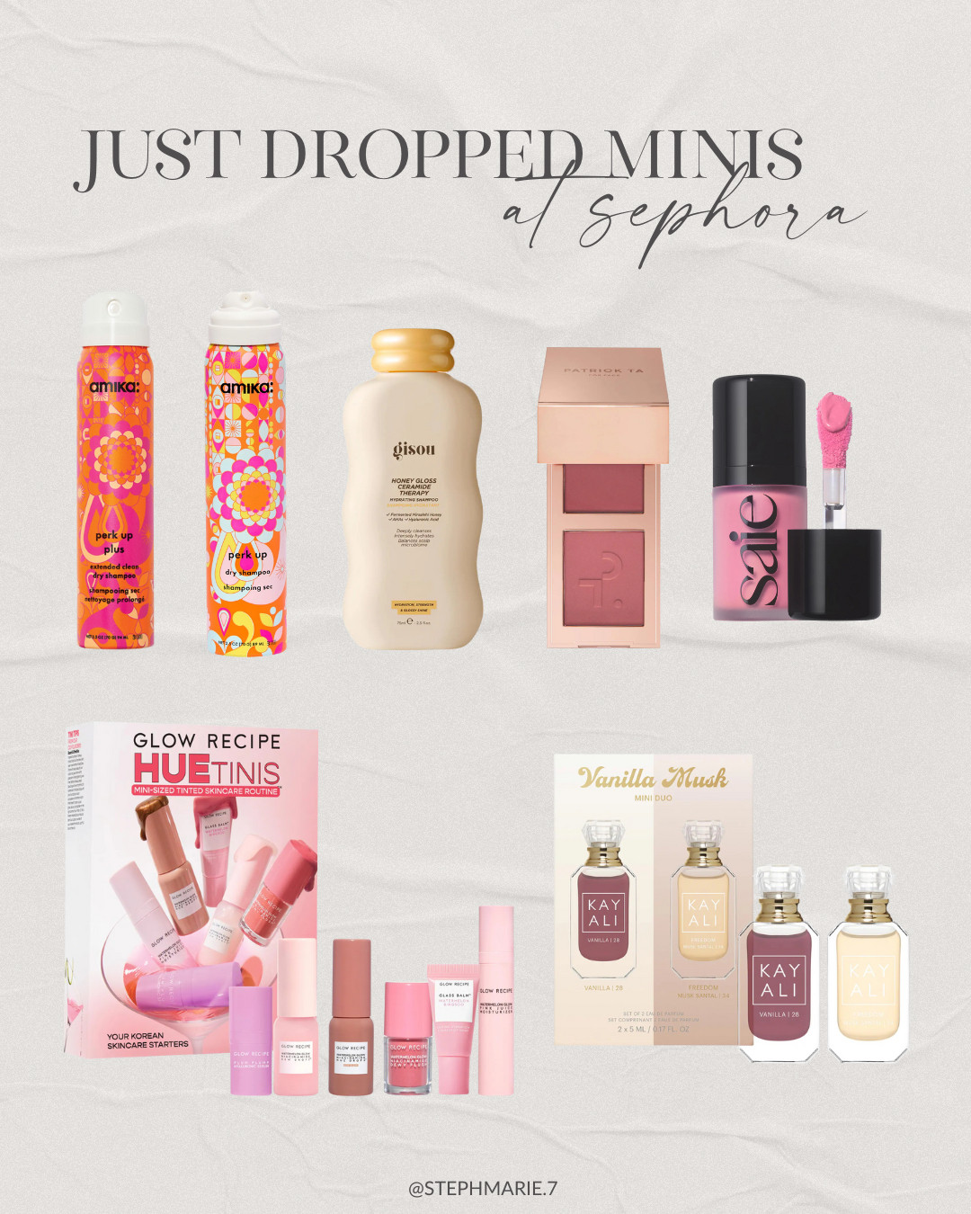 New minis launched at Sephora! Whether you're heading on a trip or want to try new products without committing to a full size bottle, these minis are worth checking out! 

 #LTKSeasonal #LTKOver40 #LTKBeauty