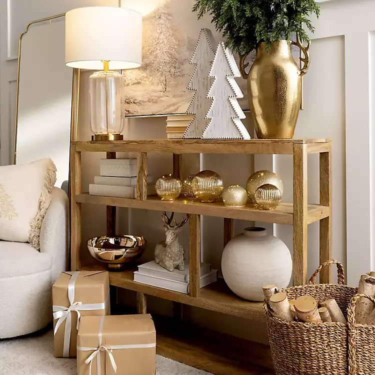 Natural Mango Wood Banff Console Table | Kirklands Home | Kirklands