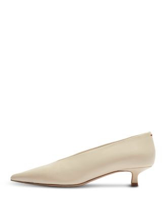 Women's Clara Leather Kitten Heel Pumps | Bloomingdale's (AU)