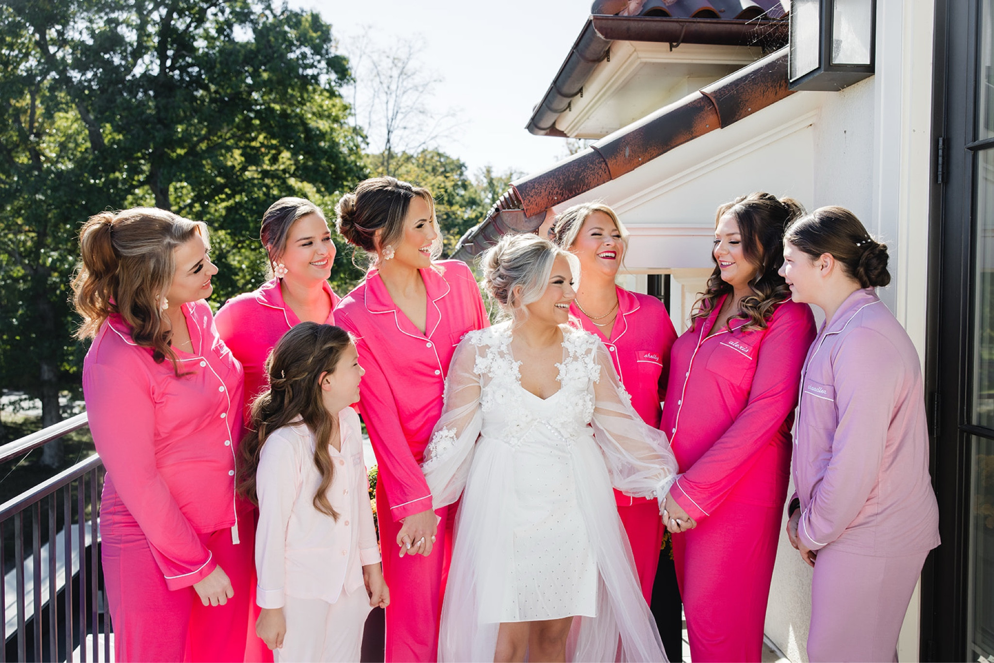 Bridesmaids getting ready outfits 