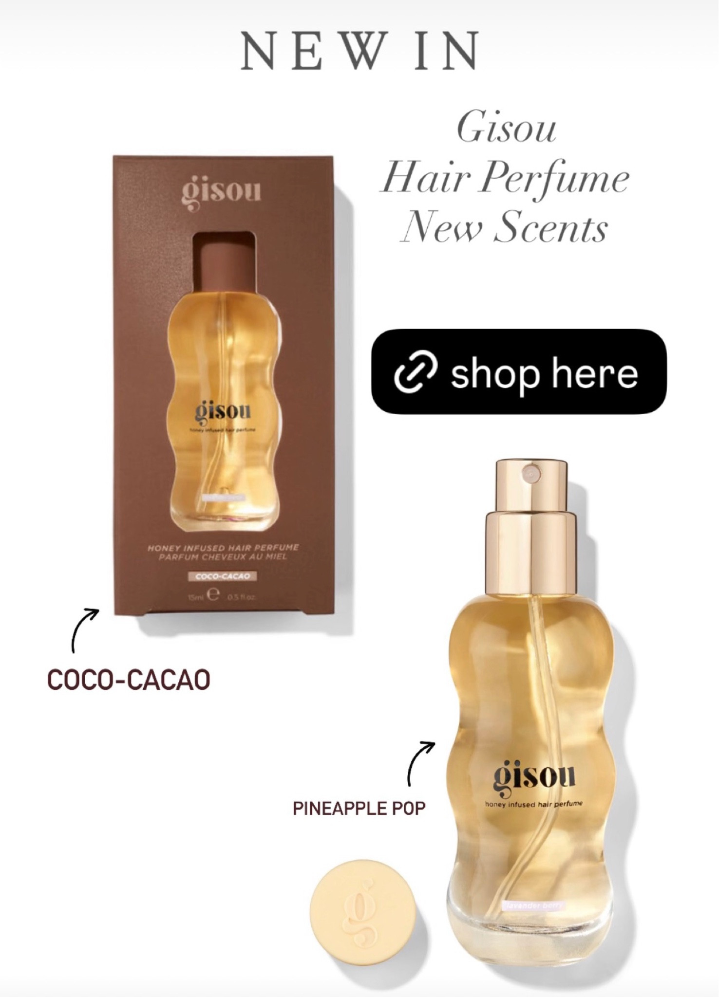 New in Gisou hair perfumes! 

#LTKbeauty #LTKsummer #LTKspring