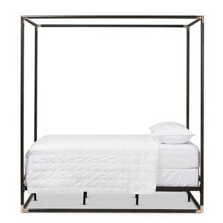 Baxton Studio Eva Black Metal Queen Platform Bed-28862-7578-HD - The Home Depot | The Home Depot