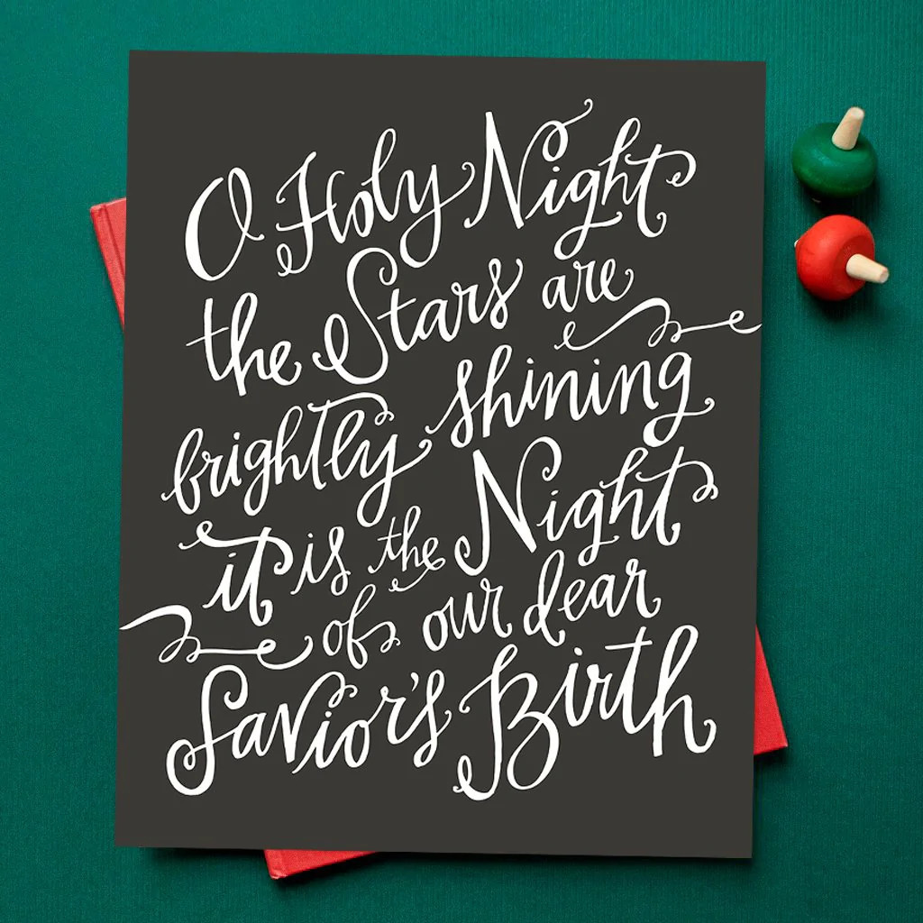 O Holy Night, Original | Lindsay Letters, LLC