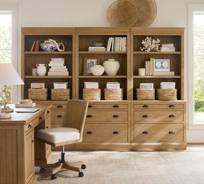 Aubrey Storage Shelf with File Cabinet (36"- 108") ​ | Pottery Barn (US)