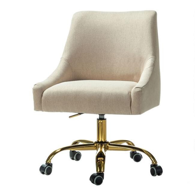 Alton Velvet Upholstered Office Chair | World Market