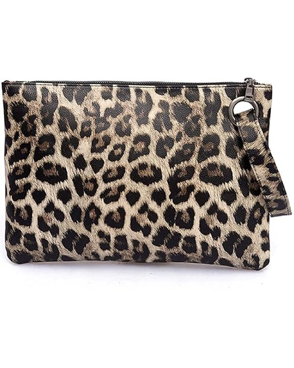 Fioeyr Oversized Clutch Bag Purse, Womens Large PU leather Evening Wristlet Envelop Handbag | Amazon (UK)