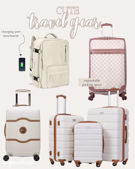 fly in style with these cute luggage options! 

TSA approved luggage
Hard side shell luggage 
Steve Madden designer luggage
Coolife luggage 
Delsey Paris Challette 

#LTKSeasonal #LTKsalealert #LTKtravel
