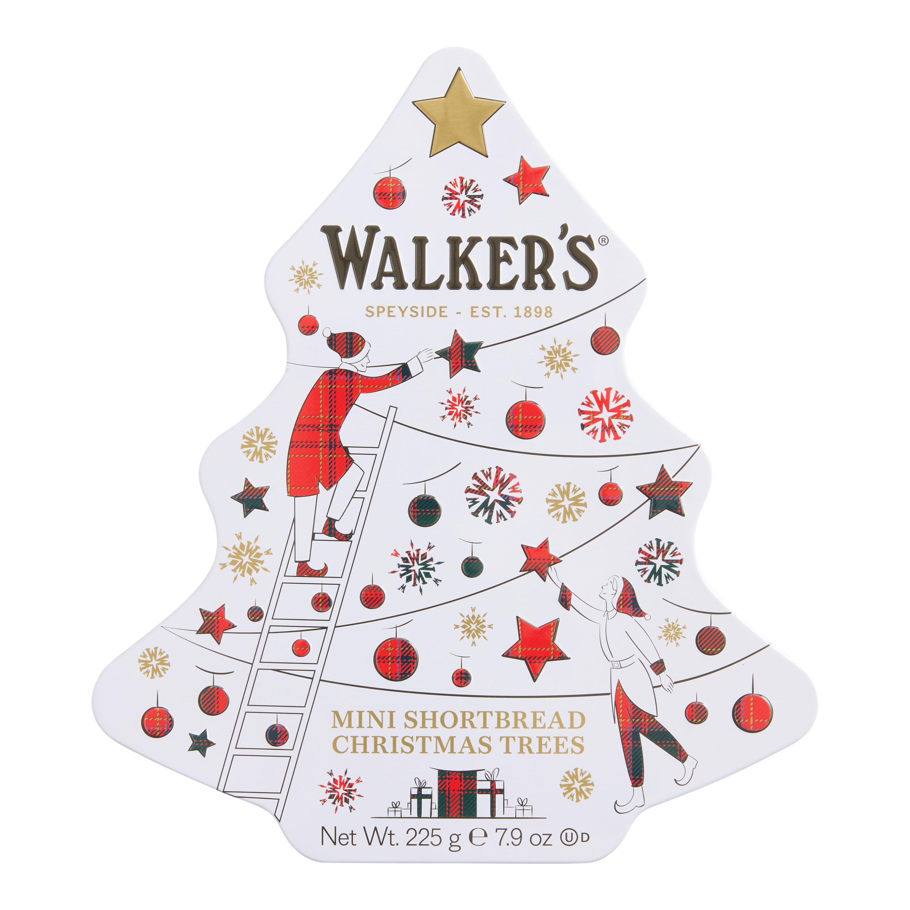 Walker's Mini Shortbread 2025 Christmas Tree Tin | World Market