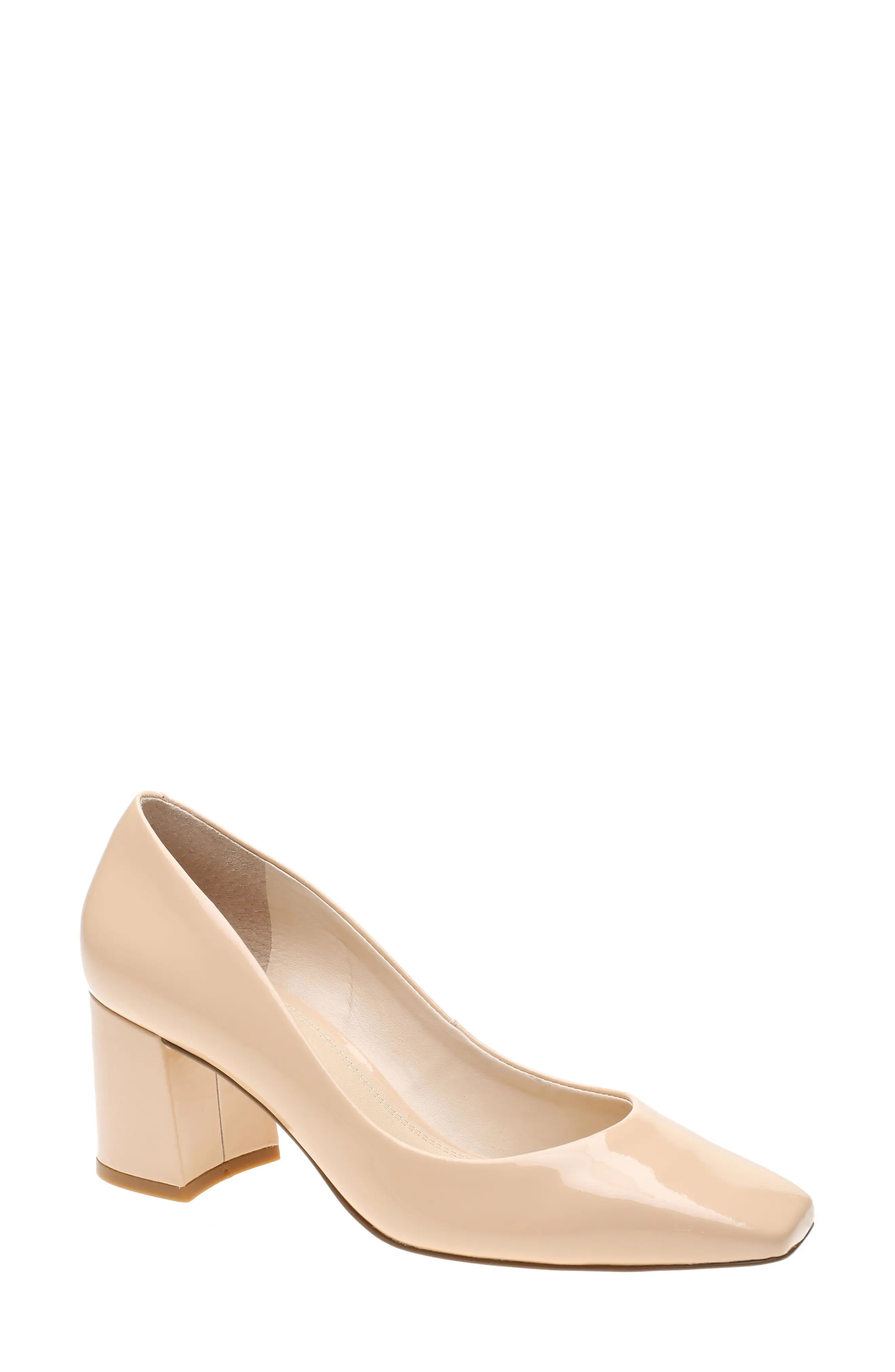 Marc Fisher LTD Pierre Pump, Size 8 in Nude Patent at Nordstrom | Nordstrom