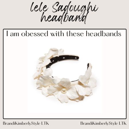 Now I can link and share with yall my newest obsession! Lele Sadoughi Headbands are my favorite and I thinking about this floral one for spring BrandiKimberlyStyle summer style, summer accessories , spring accessories 

#LTKFestival #LTKSeasonal #LTKparties