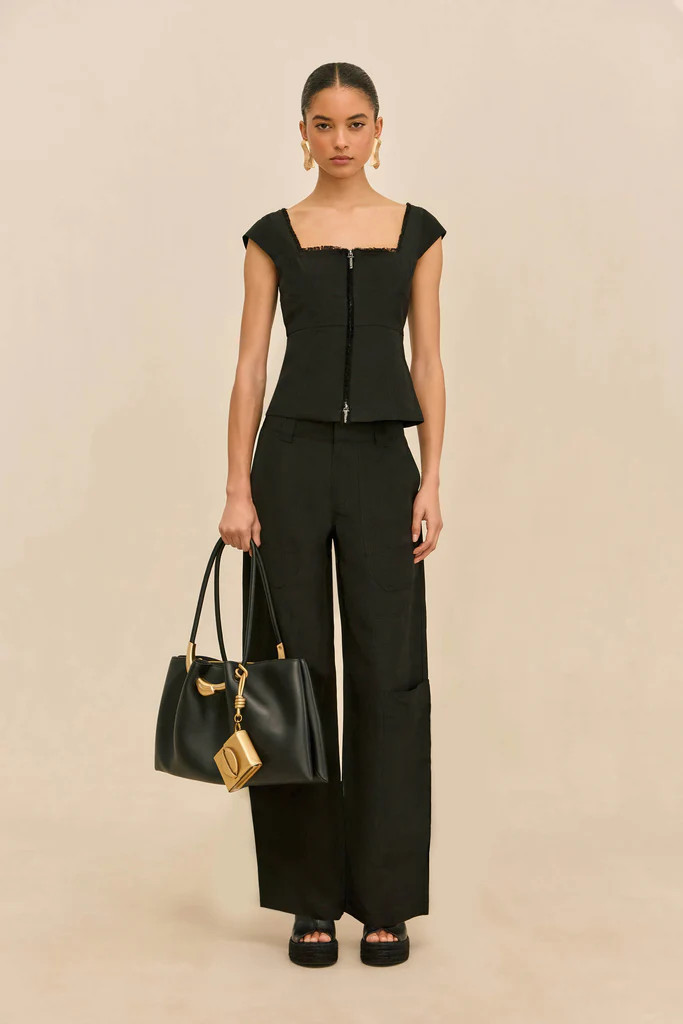 WYNN LOW RISE PANT - BLACK | Cult Gaia - US