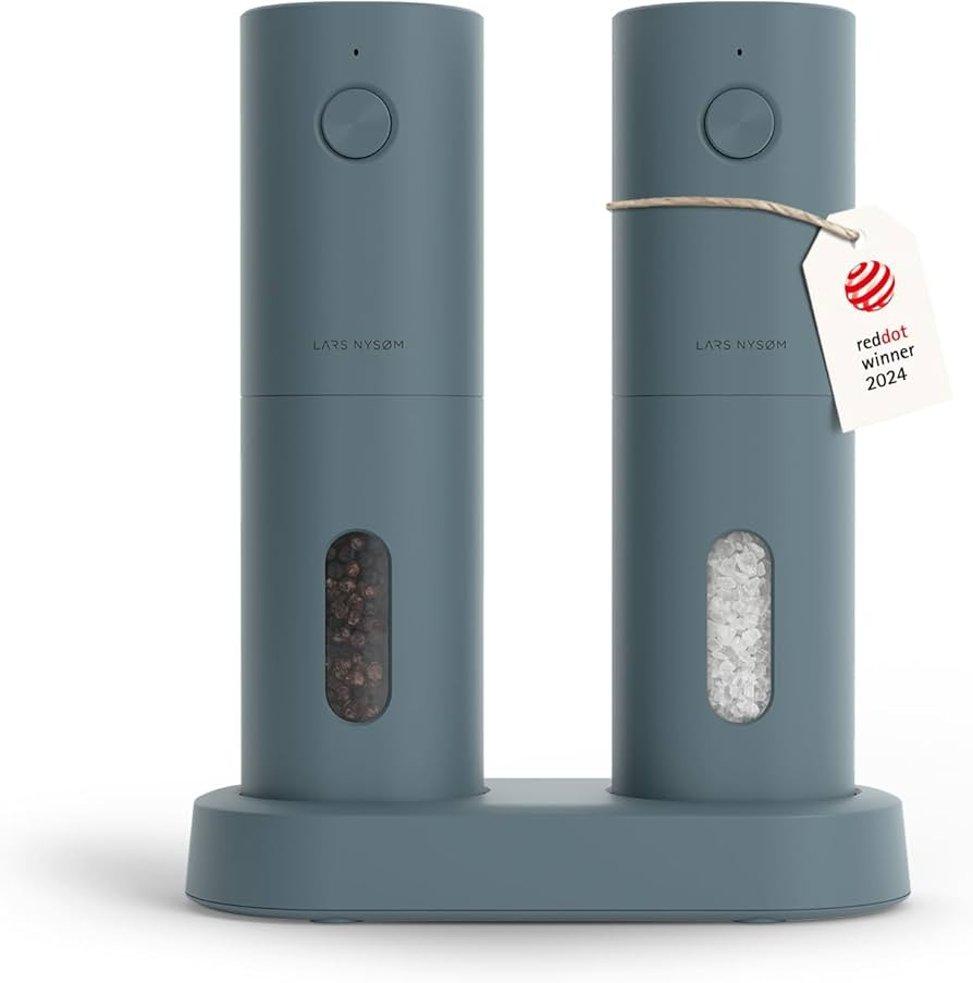 LARS NYS\u00d8M Electric Salt and Pepper Grinder Set, USB Rechargeable, Automatic Salt and Pepper... | Amazon (US)