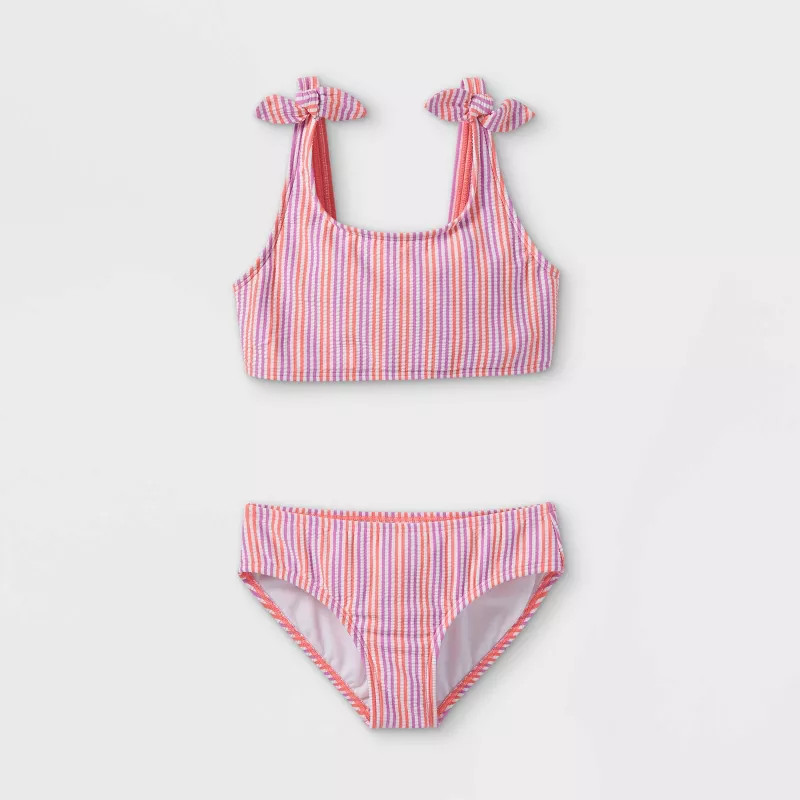 Girls' Seersucker 2pc Bikini Set - Cat & Jack™ | Target
