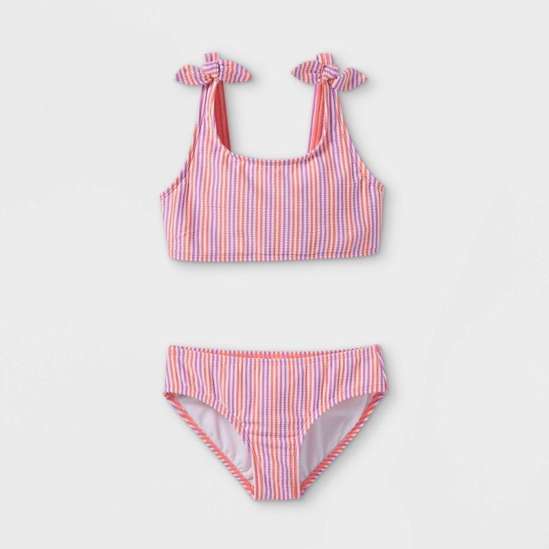 Girls' Seersucker 2pc Bikini Set - Cat & Jack™ | Target
