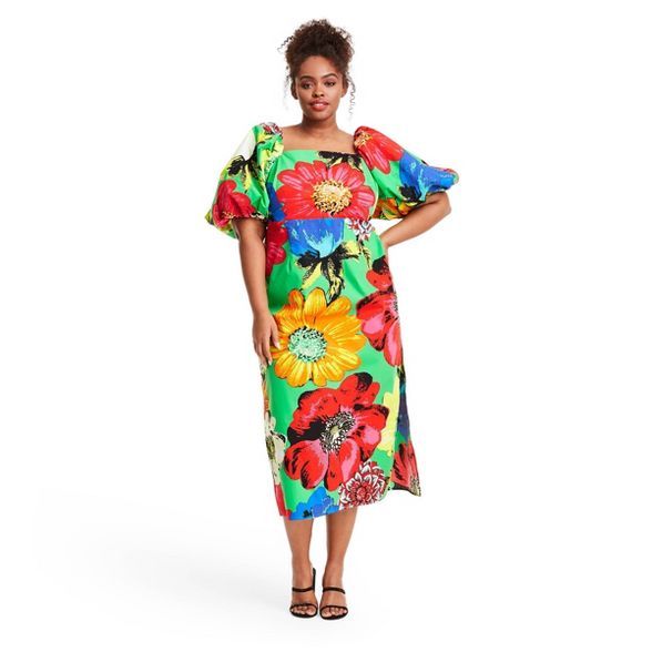 Floral Puff Sleeve Dress - Christopher John Rogers for Target | Target