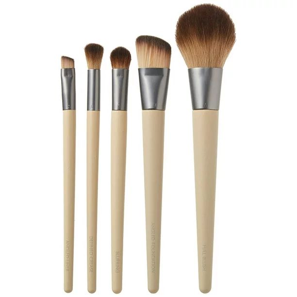 EcoTools Makeup Brush Set for Eyeshadow, Foundation, Blush, and Concealer, Set of 5 - Walmart.com | Walmart (US)