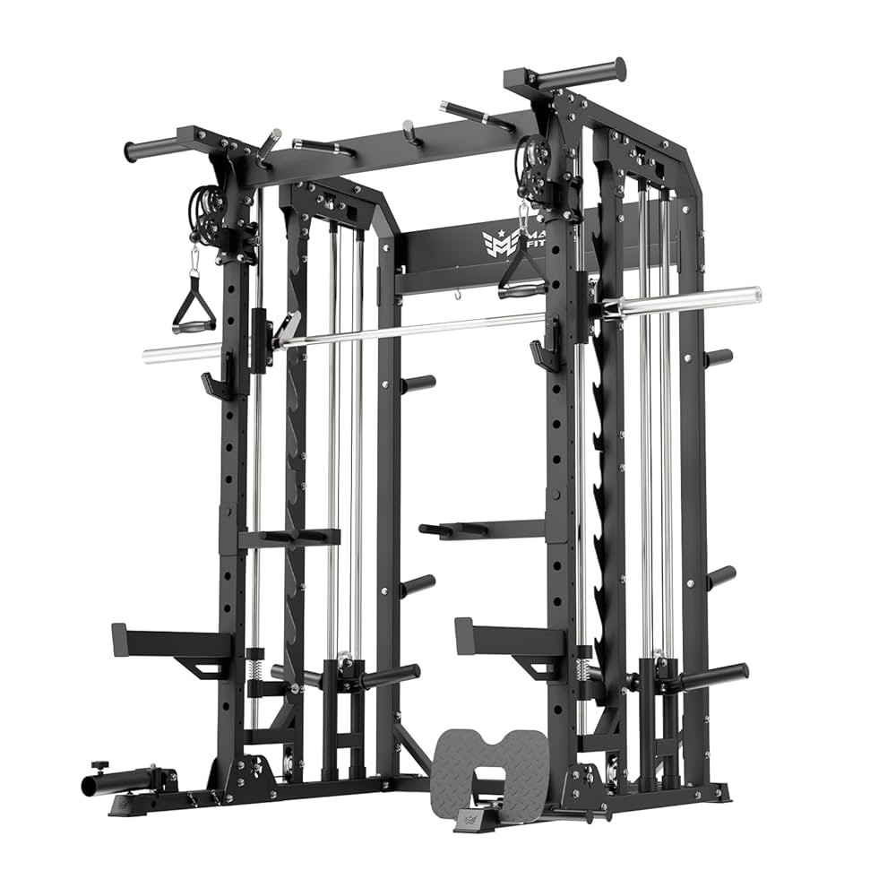 B52 Machine Home Gym with Power Rack, Cable Crossover, Dual Pulley System, Landmine, and Multi-Gr... | Amazon (US)