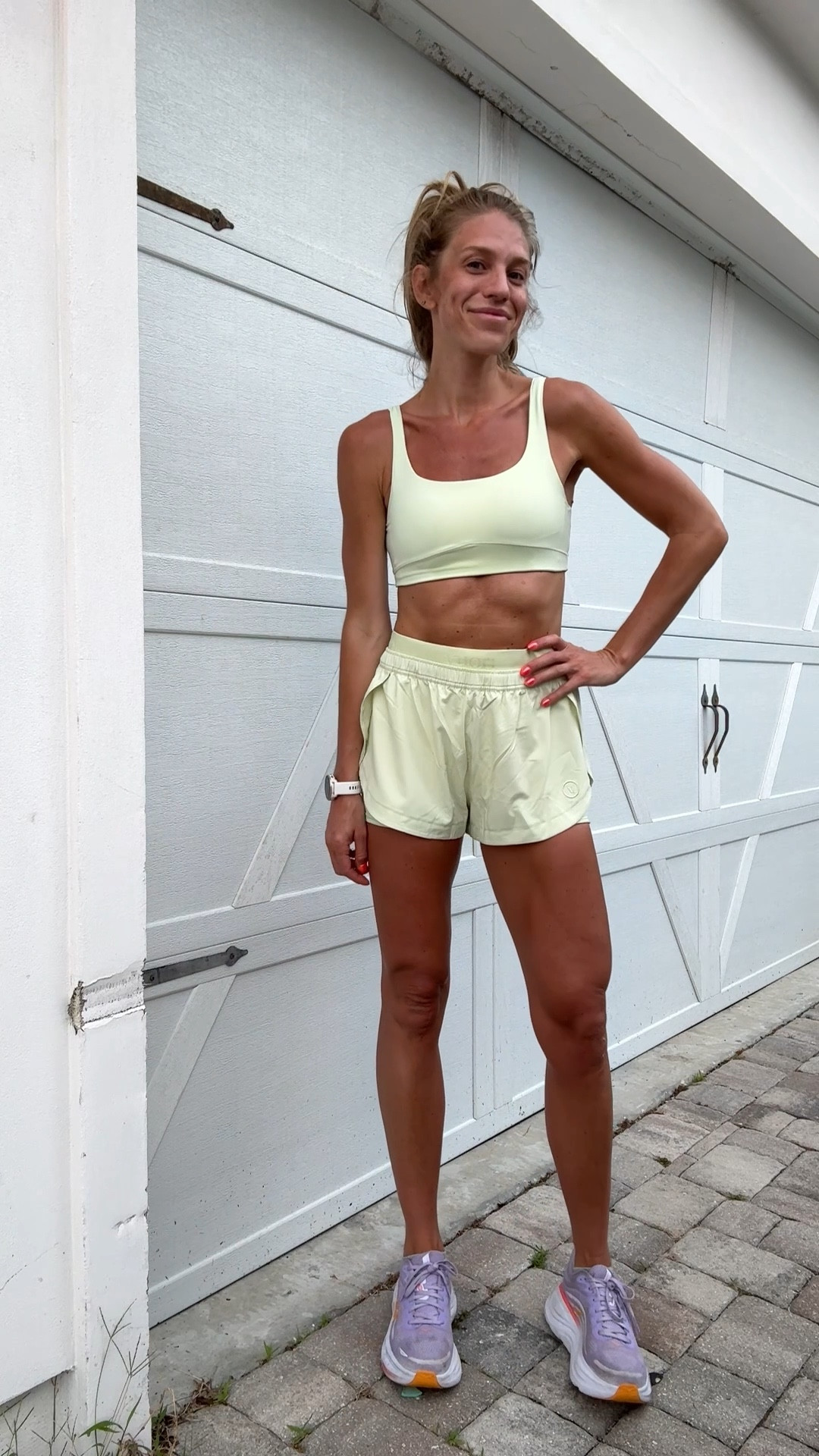 Workout set for my hiit workout this morning 
Wearing my usual mediums


Vuori, activewear, butter yellow, running shorts



#LTKActive