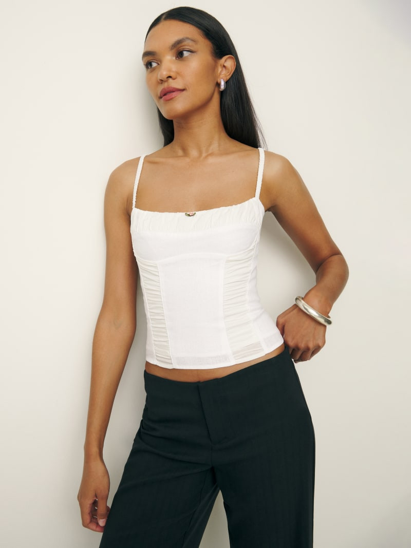 Emery Linen Top | Reformation (Global)