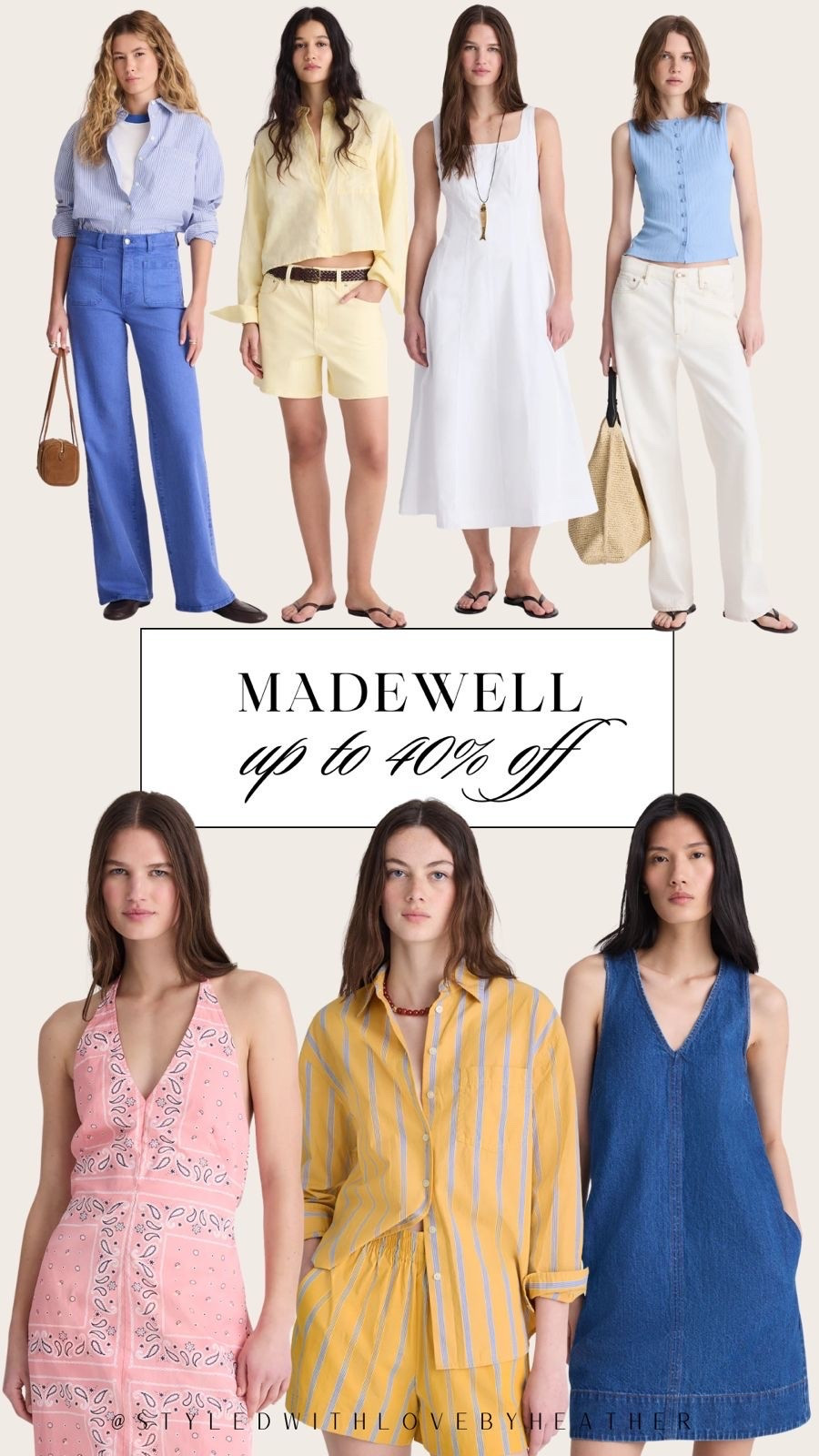 Madewell is having one of their best sales of the season 🤍✨ Up to 40% off effortless dresses, elevated denim, breezy sets, and all those timeless staples you’ll wear on repeat. If you’re refreshing your summer wardrobe, now is the time to grab your favorites before sizes disappear. ☀️🛍️

#LTKitalia #LTKeurope #LTKsummer