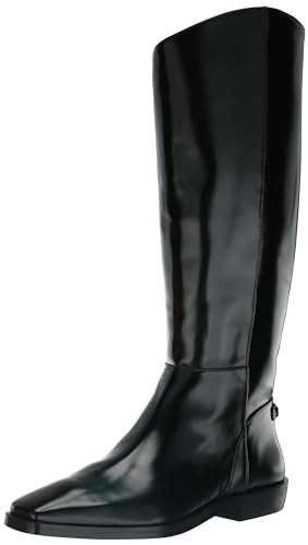 Sam Edelman Cesar Equestrian Boot Black Leather 6 Medium | Amazon (US)