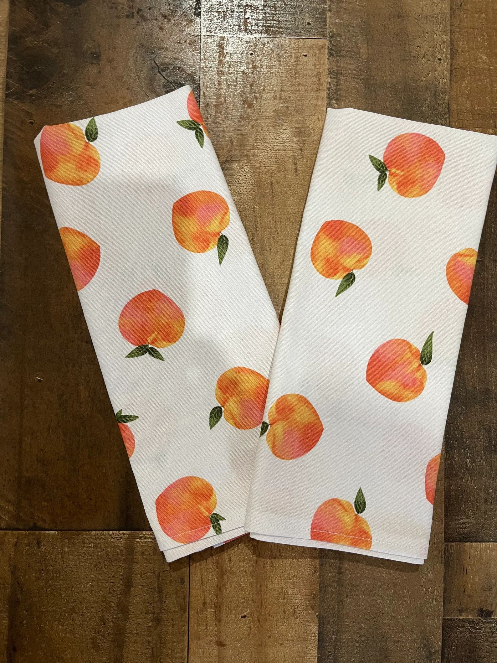 Peach Kitchen Towel Set - Etsy | Etsy (US)