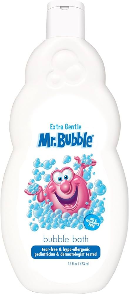 Extra Gentle Bubble Bath Kids Bubble Bath by Mr. Bubble, 16 Ounce | Amazon (US)