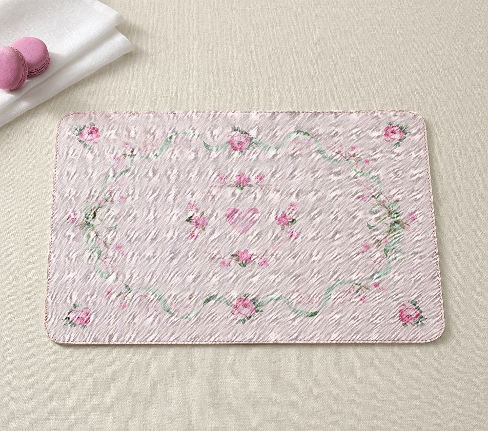 LoveShackFancy Valentine's Faux Leather Placemat | Pottery Barn Kids