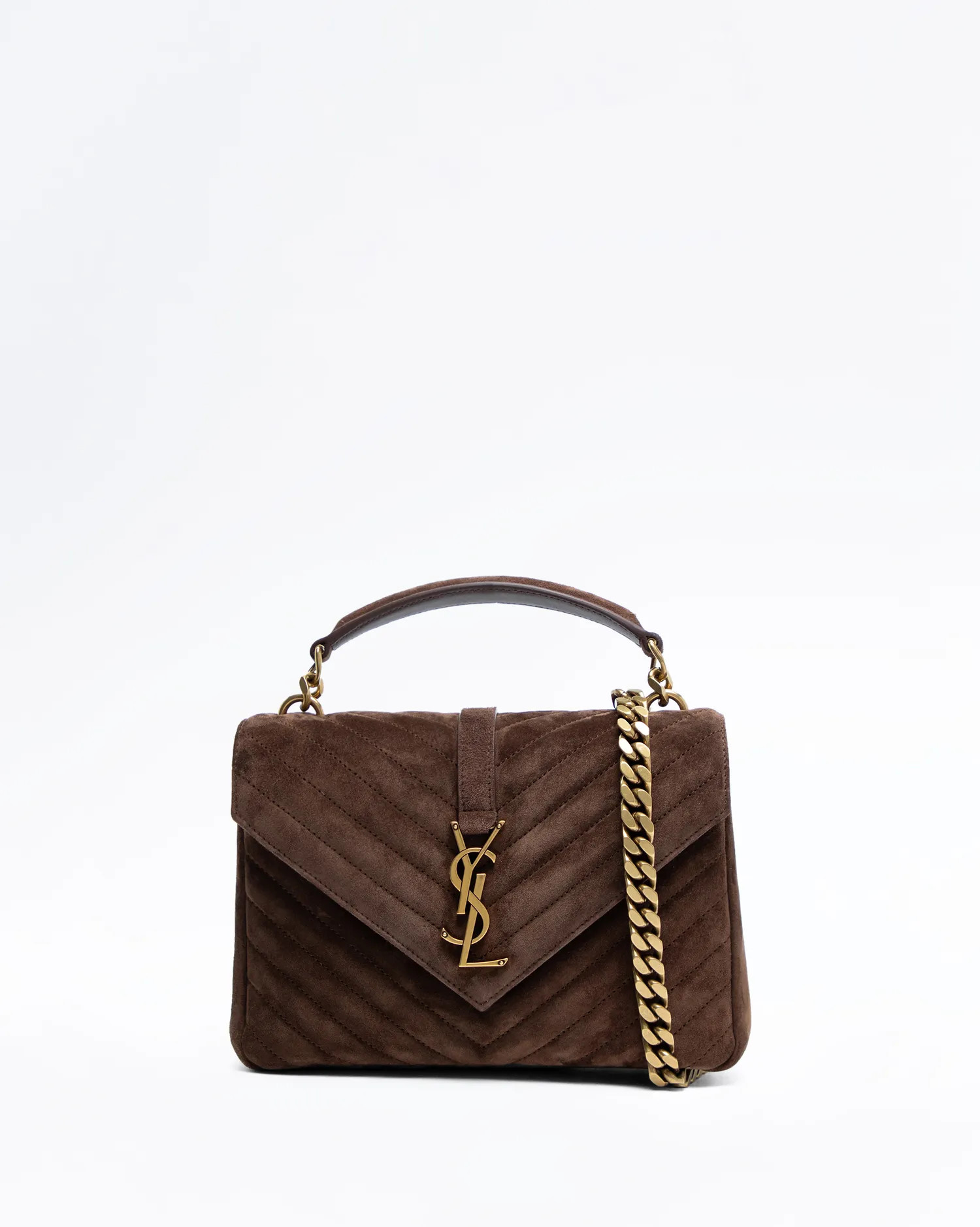 Suede Medium College Bag | Vivrelle