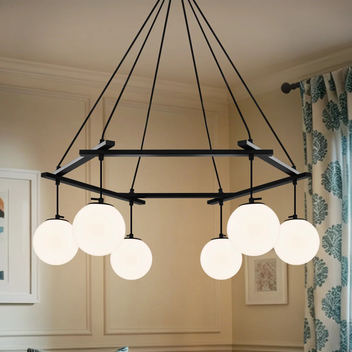 6-Light Sputnik Chandelier Bubble Chandelier Living Room Chandelier for Kitchen Island Living Roo... | Wayfair North America