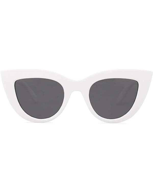 SOJOS Retro Small Vintage Cateye Sunglasses for Women Cute Fashion UV400 Sunnies SJ2939 | Amazon (US)