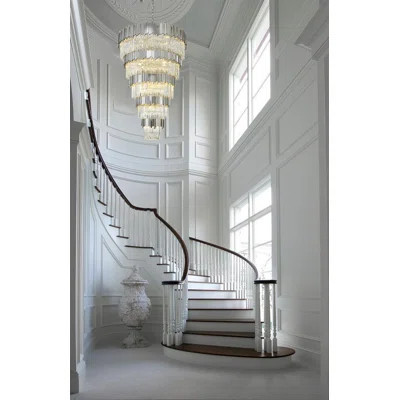 60 Light Tiered Chandelier With Crystal Accents | Wayfair North America