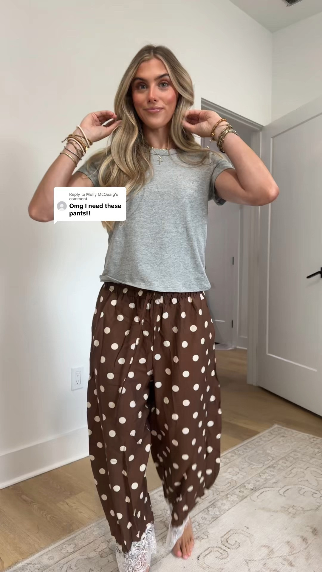 Amazon size xs Athlisan Womens Polka Dot Wide Leg Palazzo Pants High Waisted Summer Lace Trim Cropped Baggy Trousers with Pockets

#LTKootd #LTKSaleAlert #LTKSeasonal