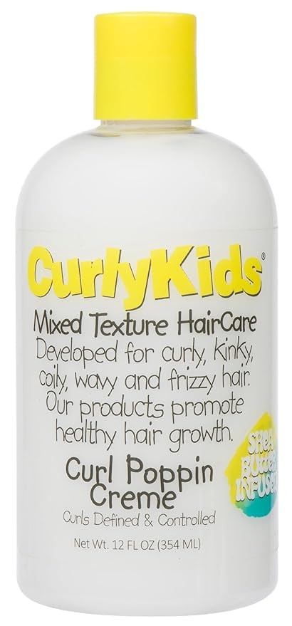 CurlyKids Curl Poppin Creme – Lightweight Curl Defining Cream for Curly, Kinky, Coily, Wavy & F... | Amazon (US)