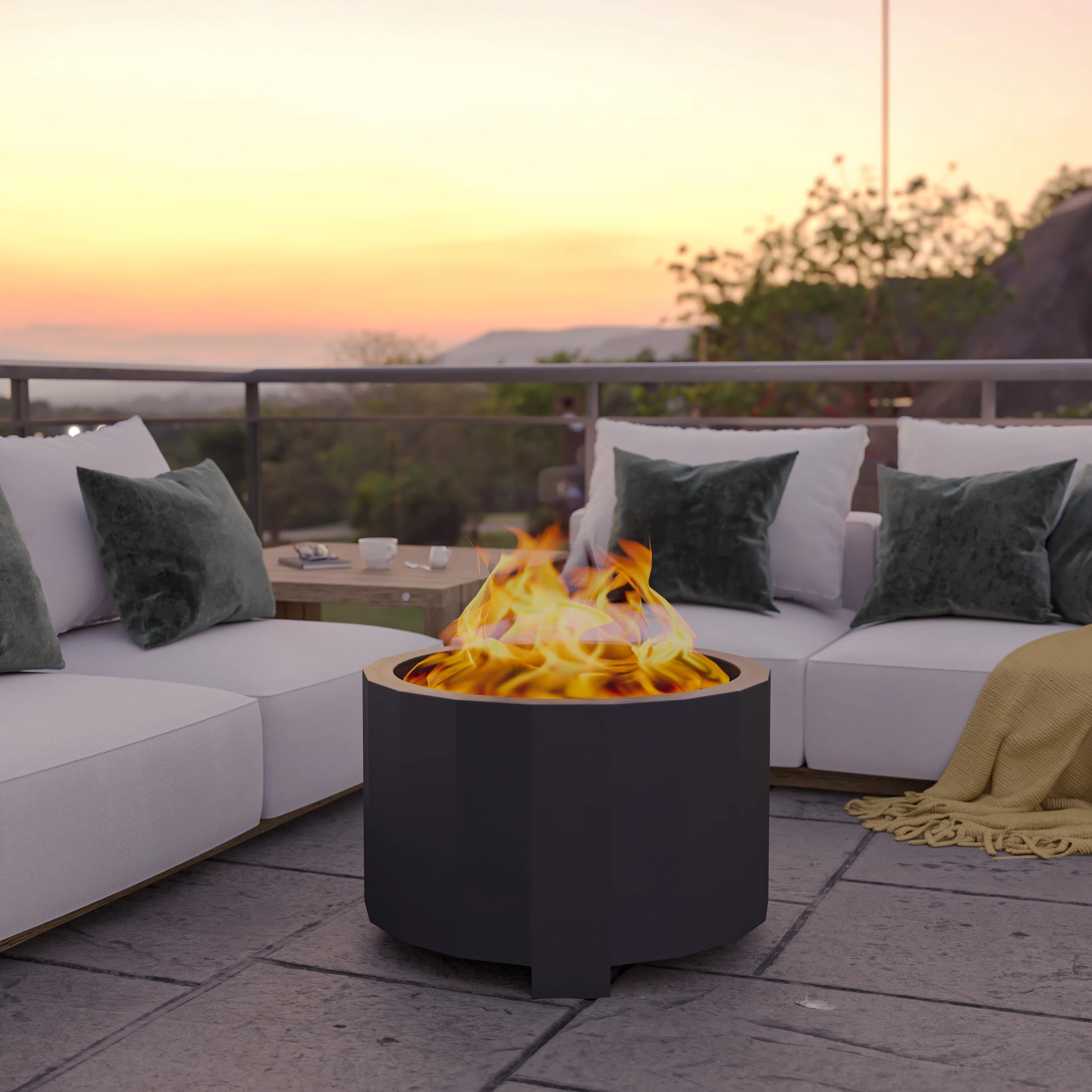 Portable Commercial Grade Outdoor Smokeless Wood Burning Fire Pit | Wayfair North America