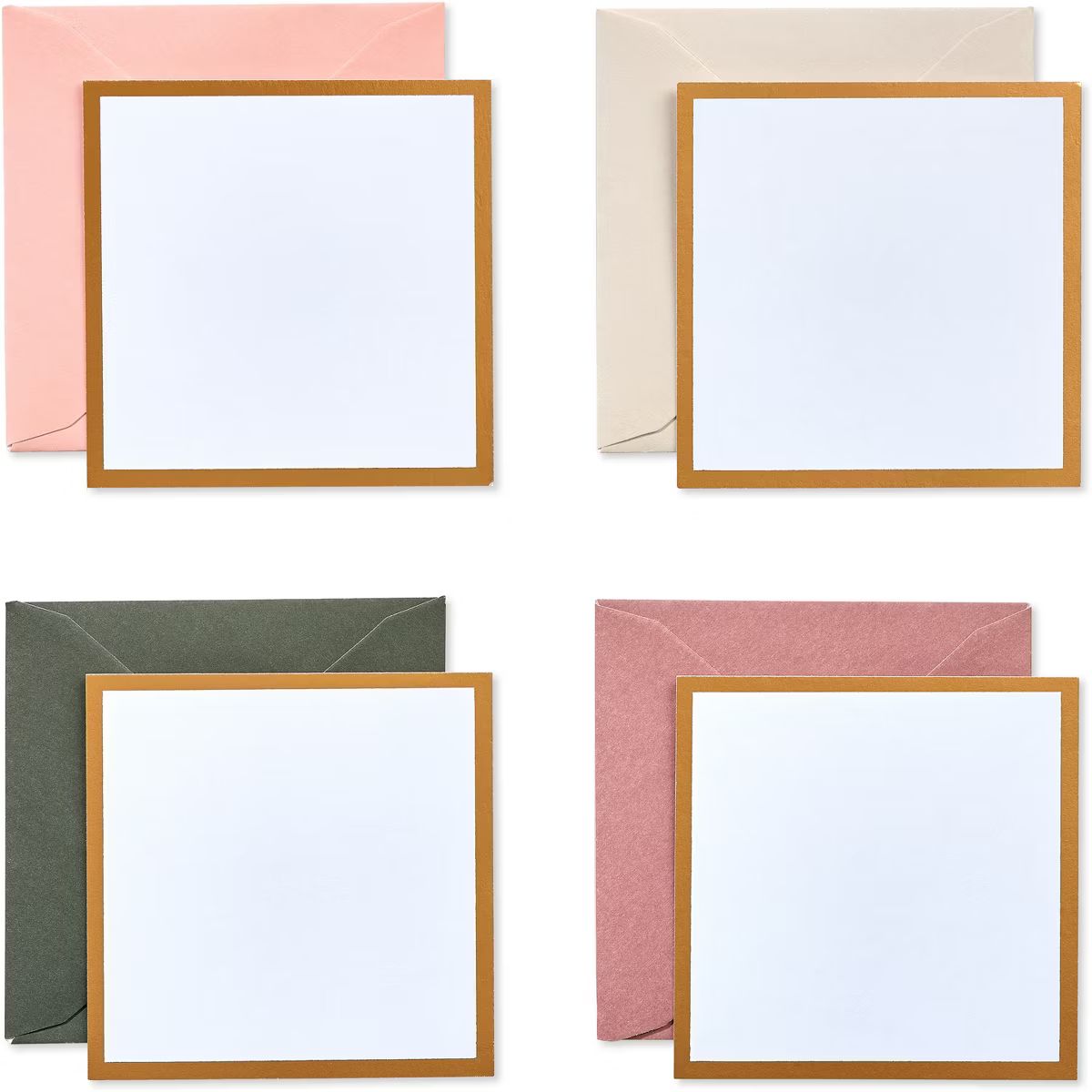 12ct Blank Mini Note Cards Earth Tones | Target