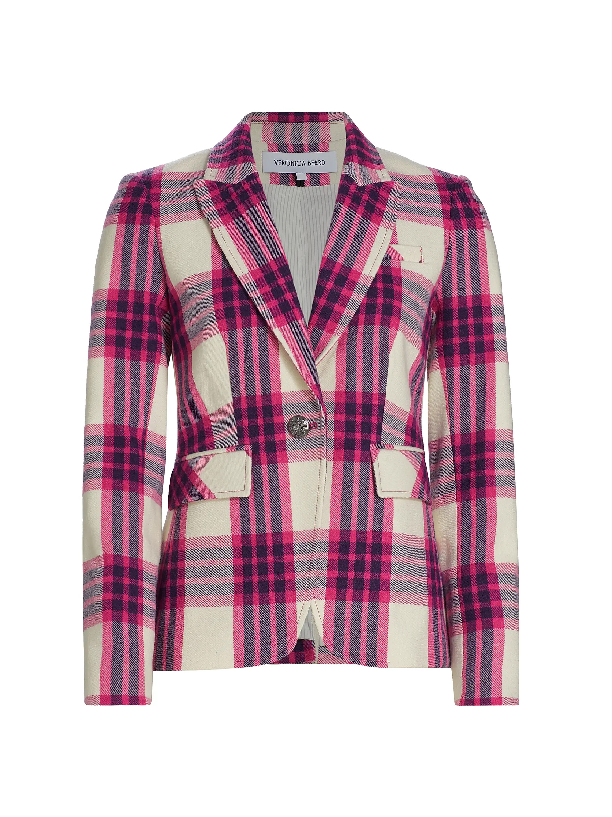 Dickey Plaid Cut-Away Blazer | Saks Fifth Avenue