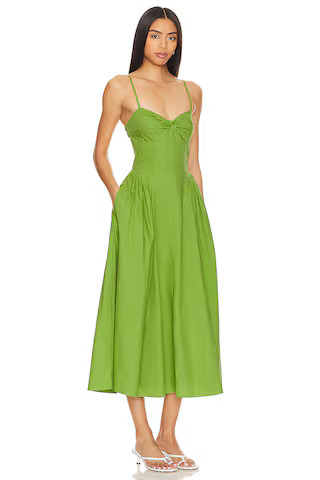 NIA Destene Dress in Pesto from Revolve.com | Revolve Clothing (Global)