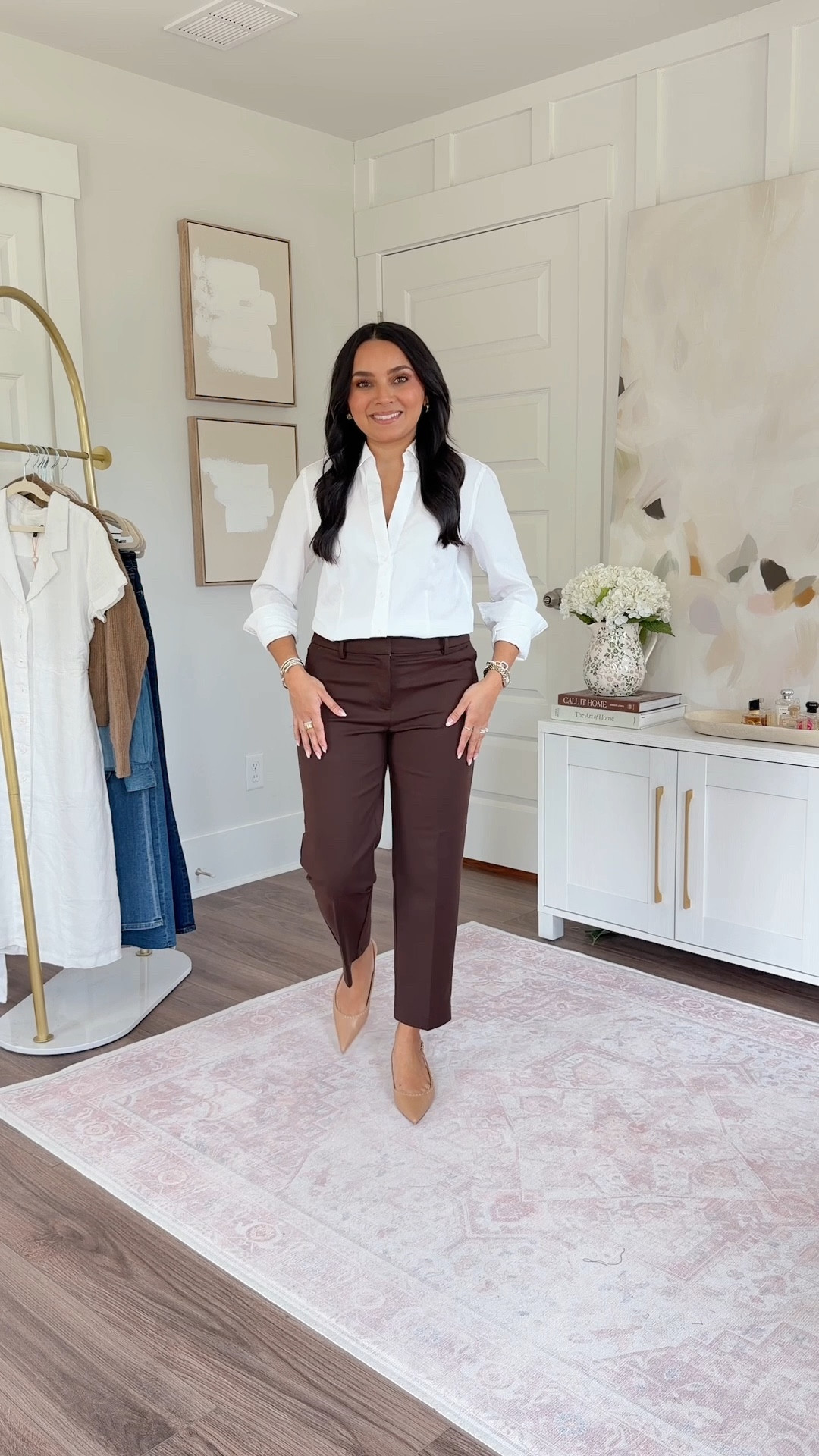 Pants size 2 petite TTS 
Button down size PS TTS 

#LTKWorkwear #LTKSaleAlert #LTKPetite

#LTKgrwm #LTKPetite #LTKootd