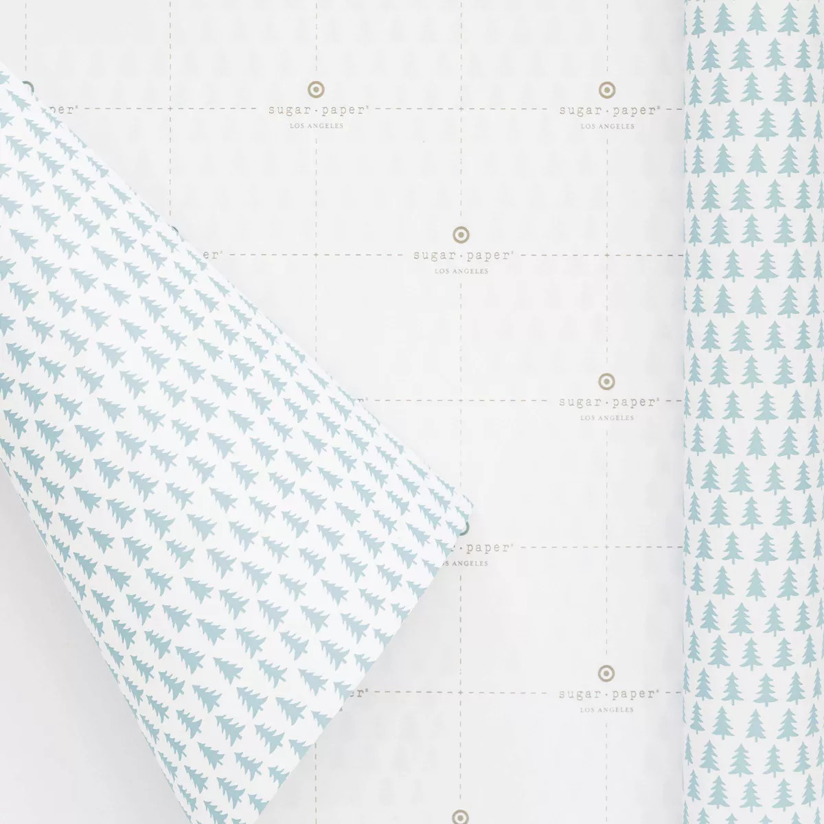 25 sq ft Trees Gift Wrap Blue/White - Sugar Paper™ + Target | Target