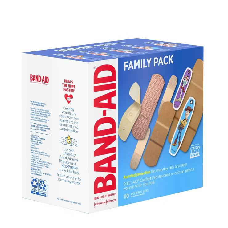 Band-Aid Adhesive Bandages Family Assorted Pack - 110ct | Target