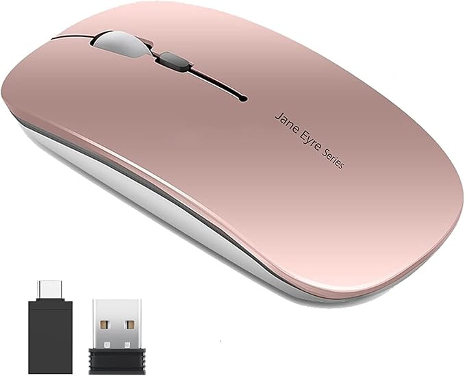 Uciefy Q5 Slim Rechargeable Wireless Mouse, 2.4G Portable Optical Silent Ultra Thin Wireless Comp... | Amazon (US)