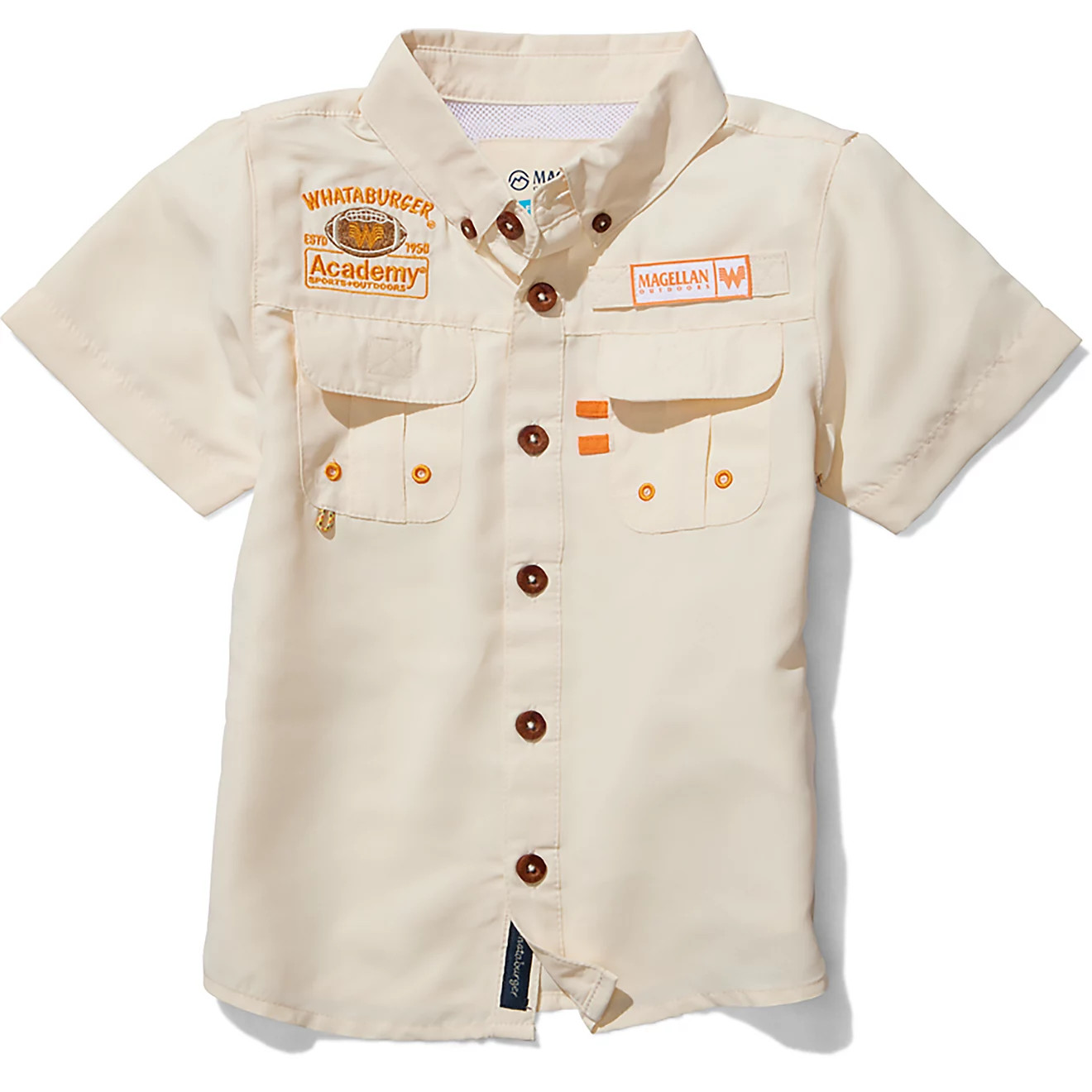 Magellan Outdoors Whataburger Boys' Toddlers' Laguna Madre Burger & Fries Fishing Shirt | Academy Sports + Outdoors