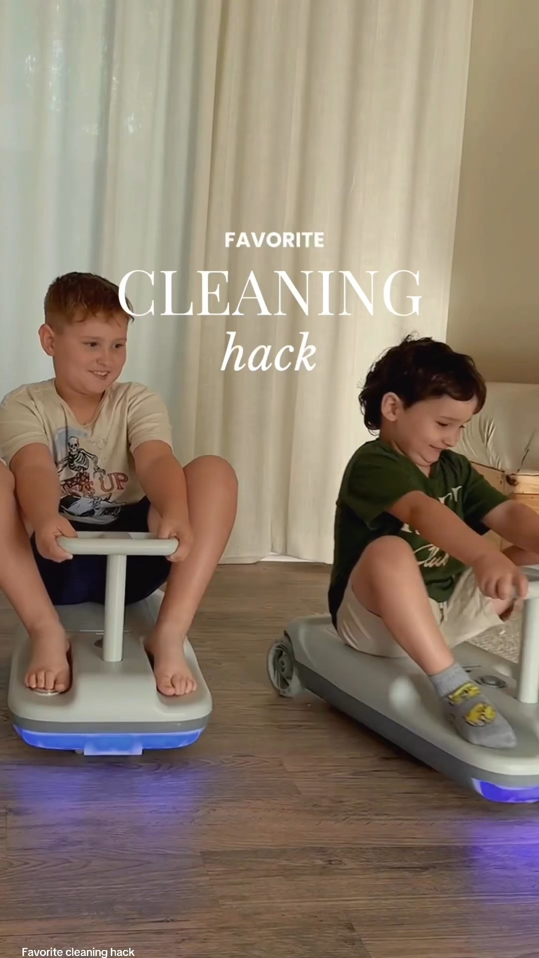 The kiddos will have so much fun with this, but it's also cleaning your floors!
The best cleaning hack l've EVER found, is this ride on mop cleaning car!

#LTKHome #LTKFindsUnder100 #LTKSaleAlert