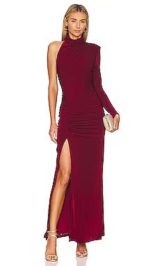 MISHA Pauline Gown in Port from Revolve.com | Revolve Clothing (Global)