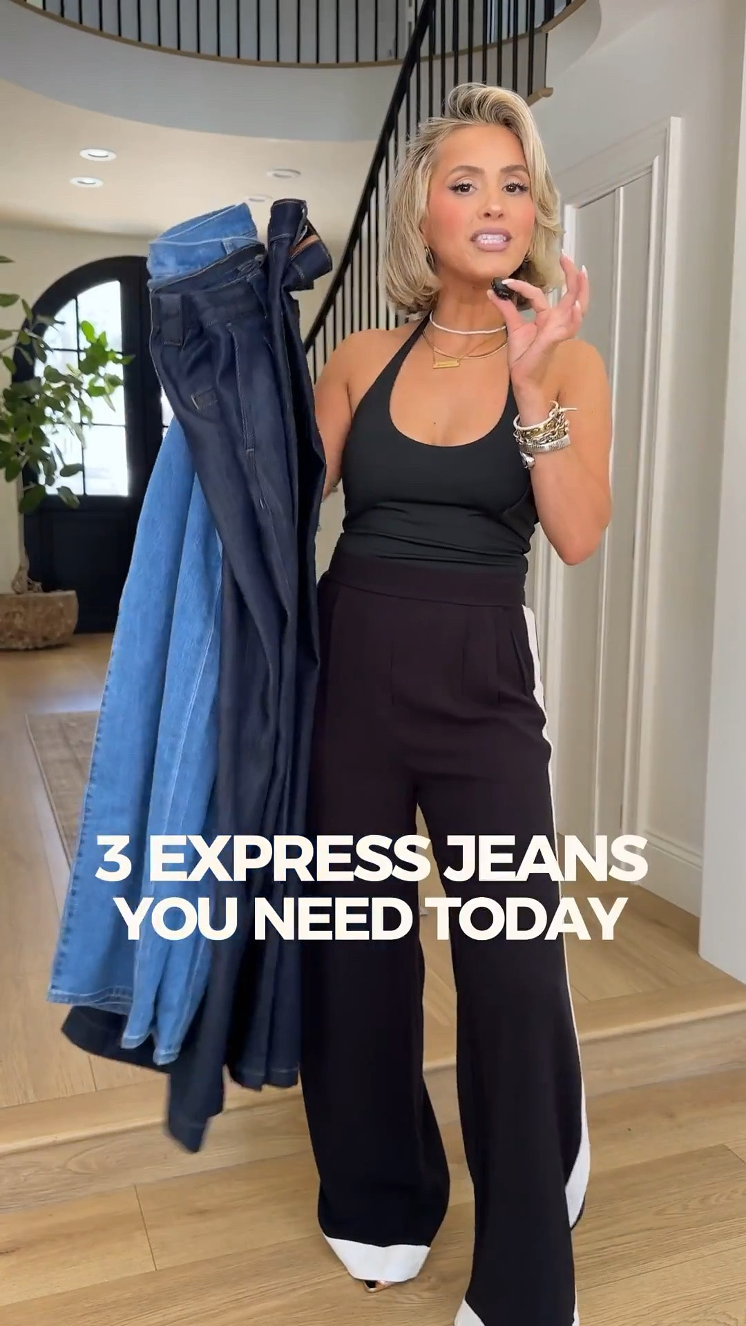 3 @express jeans you need RIGHT NOW 🤌🏼🙊 I love denim that I can easily dress up or down 👏🏼 #DresstoExpress #ExpressPartner 

Size 4 regular in jeans
XS in tops

#LTKgrwm #LTKootd #LTKU